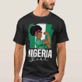Proud Of My Nigerian Roots Nigeria BHM BLM Pride A Tシャツ (正面)