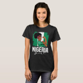 Proud Of My Nigerian Roots Nigeria BHM BLM Pride A Tシャツ (正面フル)
