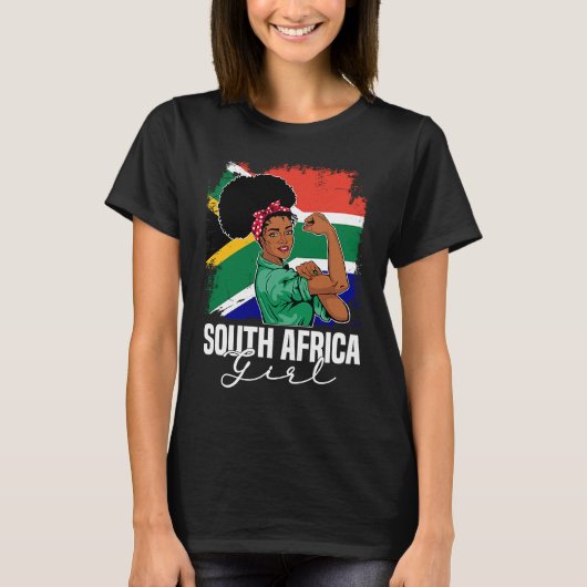 Proud Of My South Africa Roots South African BHM A Tシャツ (正面)