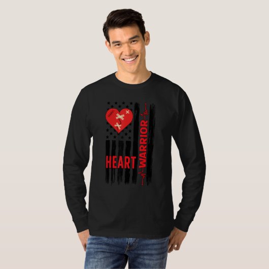 Proud Open Heart Surgery Warrior Open Heart Surger Tシャツ (正面フル)