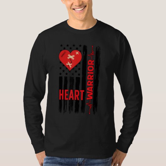 Proud Open Heart Surgery Warrior Open Heart Surger Tシャツ (正面)