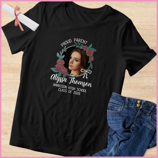 Proud Parent High School Class Of 2026 Photo トライブレンドＴシャツ
