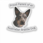 Proud Parent of Australian Brattle Dog シール (正面)