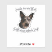 Proud Parent of Australian Brattle Dog シール (シート)