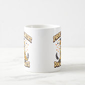 Proud Parent Smart Dog Graduate Funny Dog Mug コーヒーマグカップ (中央)