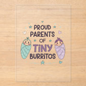 Proud Parents of Tiny Burritos Art アクリル招待状 (正面)
