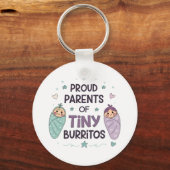 Proud Parents of Tiny Burritos Art キーホルダー (裏面)
