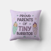 Proud Parents of Tiny Burritos Art クッション (裏面)
