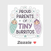 Proud Parents of Tiny Burritos Art シール (シート)