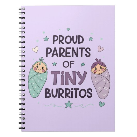 Proud Parents of Tiny Burritos Art ノートブック (正面)