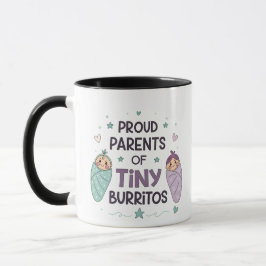 Proud Parents of Tiny Burritos Art マグカップ