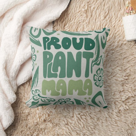 Proud Plant Mama – Bold Plant Lover クッション (ブランケット)
