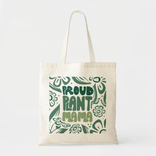 Proud Plant Mama – Bold Plant Lover トートバッグ (正面)