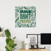 Proud Plant Mama – Bold Plant Lover ポスター (ホームオフィス)