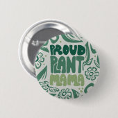 Proud Plant Mama – Bold Plant Lover 缶バッジ (正面&裏面)