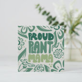 Proud Plant Mama – Bold Plant Lover Flat Card (スタンド正面)