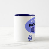 Proud Pomeranian Dad ツートーンマグカップ (中央)