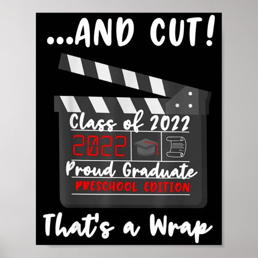 Proud preschool graduate funny pre-k preschooler ポスター (正面)