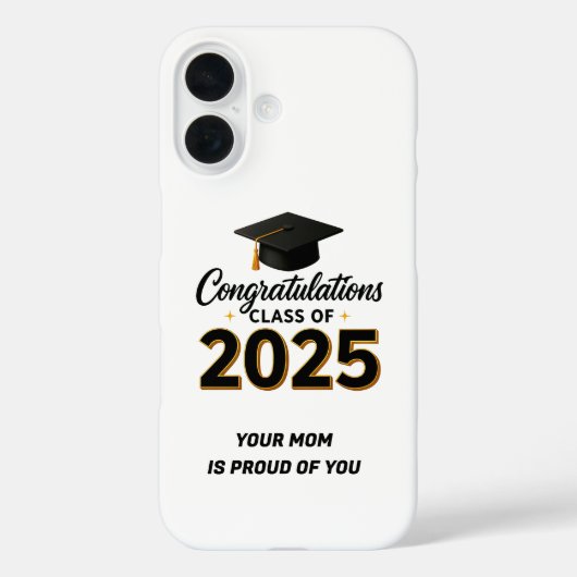 Proud, Protected, and Graduated – Happy Graduation Case-Mate iPhoneケース (裏面)
