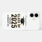 Proud, Protected, and Graduated – Happy Graduation Case-Mate iPhoneケース (裏面 (横))