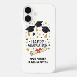 Proud, Protected, and Graduated – Happy Graduation iPhone 16ケース