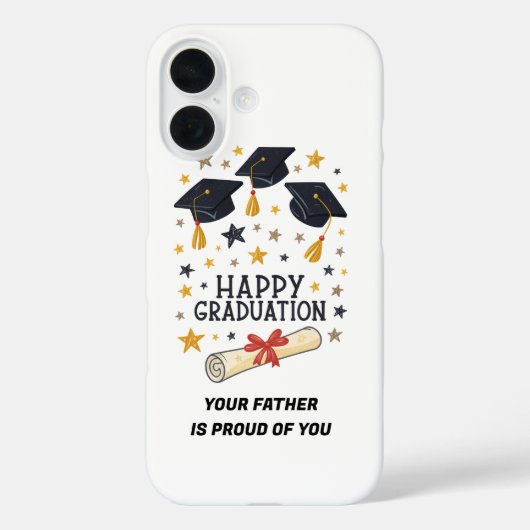 Proud, Protected, and Graduated – Happy Graduation Case-Mate iPhoneケース (裏面)