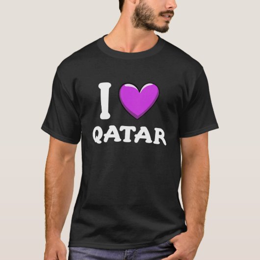 Proud Qatar Citizen Vacation I Love Qatar 4 Tシャツ (正面)
