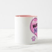 Proud Rottweiler Mom ツートーンマグカップ (中央)