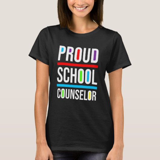 Proud School Counselor Africa Pride Black History  Tシャツ (正面)