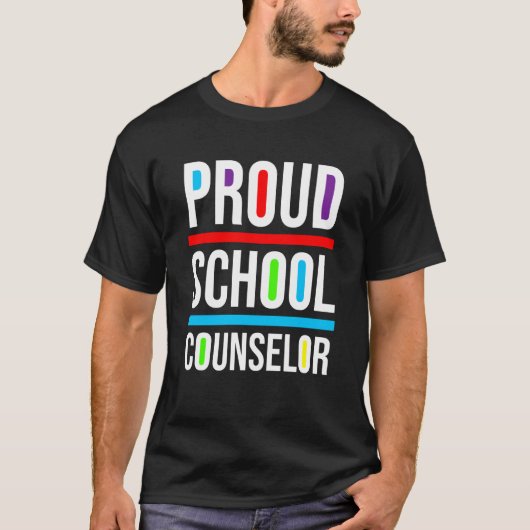 Proud School Counselor Africa Pride Black History  Tシャツ (正面)