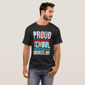Proud School Counselor Africa Pride Black History  Tシャツ (正面フル)