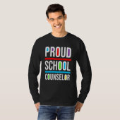 Proud School Counselor Africa Pride Black History  Tシャツ (正面フル)