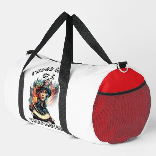 Proud Sister A Firefighter Hero ダッフルバッグ (右コーナー)