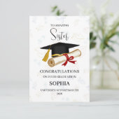 Proud Sister Graduation Personalized カード (スタンド正面)