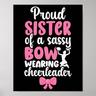 Proud Sister Of A Cheerleader Sister Cheer Sister  ポスター