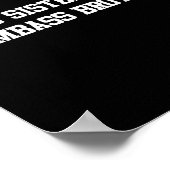 Proud Sister Of My Dumb Brother Funny Humor Family ポスター (角)