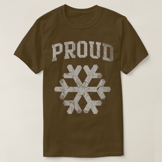 Proud Snowflake  Tシャツ (デザイン正面)