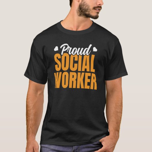 Proud Social Worker Graduation Work Job Tシャツ (正面)