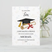 Proud Son Graduation Personalized カード (スタンド正面)