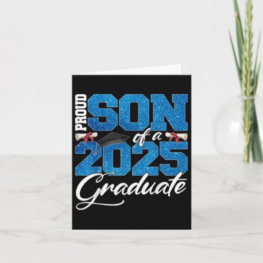 Proud Son Of A Cl Of 2025 Senior Graduate Men Wome カード (正面)