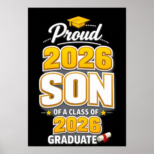 Proud Son of A Class of 2026 Graduate graduation  ポスター (正面)