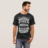 Proud Son of a Freaking Awesome Roofer Funny Roofi Tシャツ (正面フル)