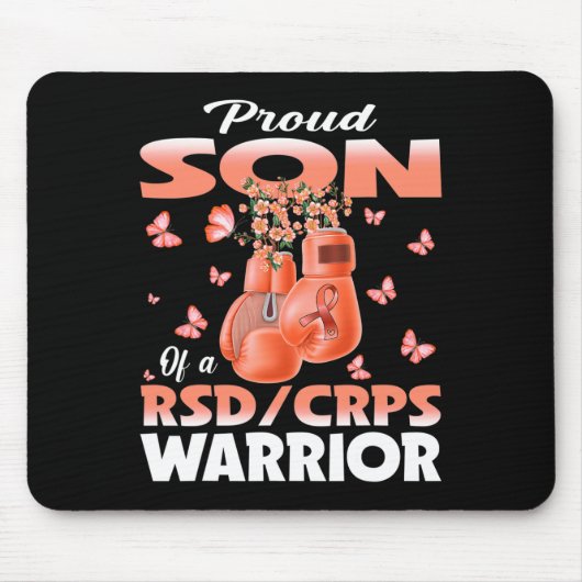 Proud Son Of A Rsd Crps Warrior Awareness Boxing G マウスパッド (正面)