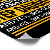 Proud Step Dad Father Day Gift For Stepdad From St ポスター (角)