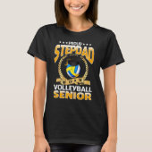 Proud Stepdad Of A Volleyball Senior 2024 Graduati Tシャツ (正面)
