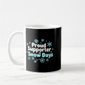 Proud Suprter Of Snow Days Chemistry Teacher Snow  コーヒーマグカップ (左)
