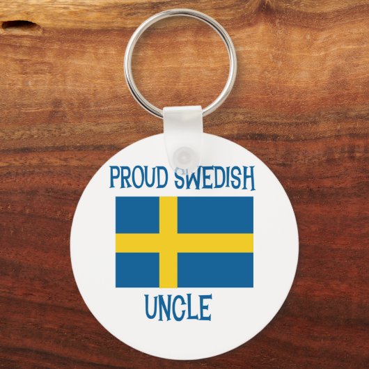 Proud Swedish Uncle キーホルダー (正面)