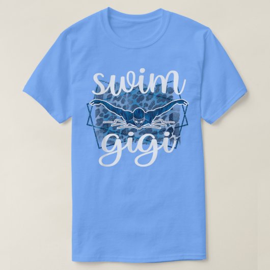 Proud Swim Gigi Of A Swimmer Gigi Grandma  Tシャツ (デザイン正面)