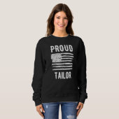 Proud Tailor Profession American Flag Premium スウェットシャツ (正面フル)