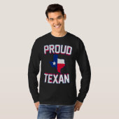 PROUD TEXAN  Texas born state TX hometown pride st Tシャツ (正面フル)